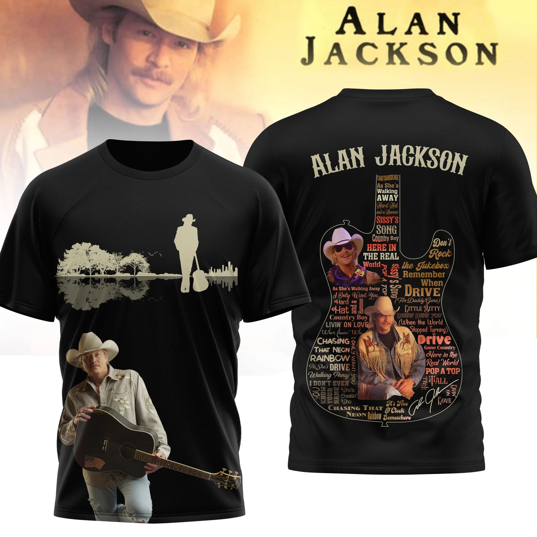 Premium Alan Jackson 3D T-Shirt