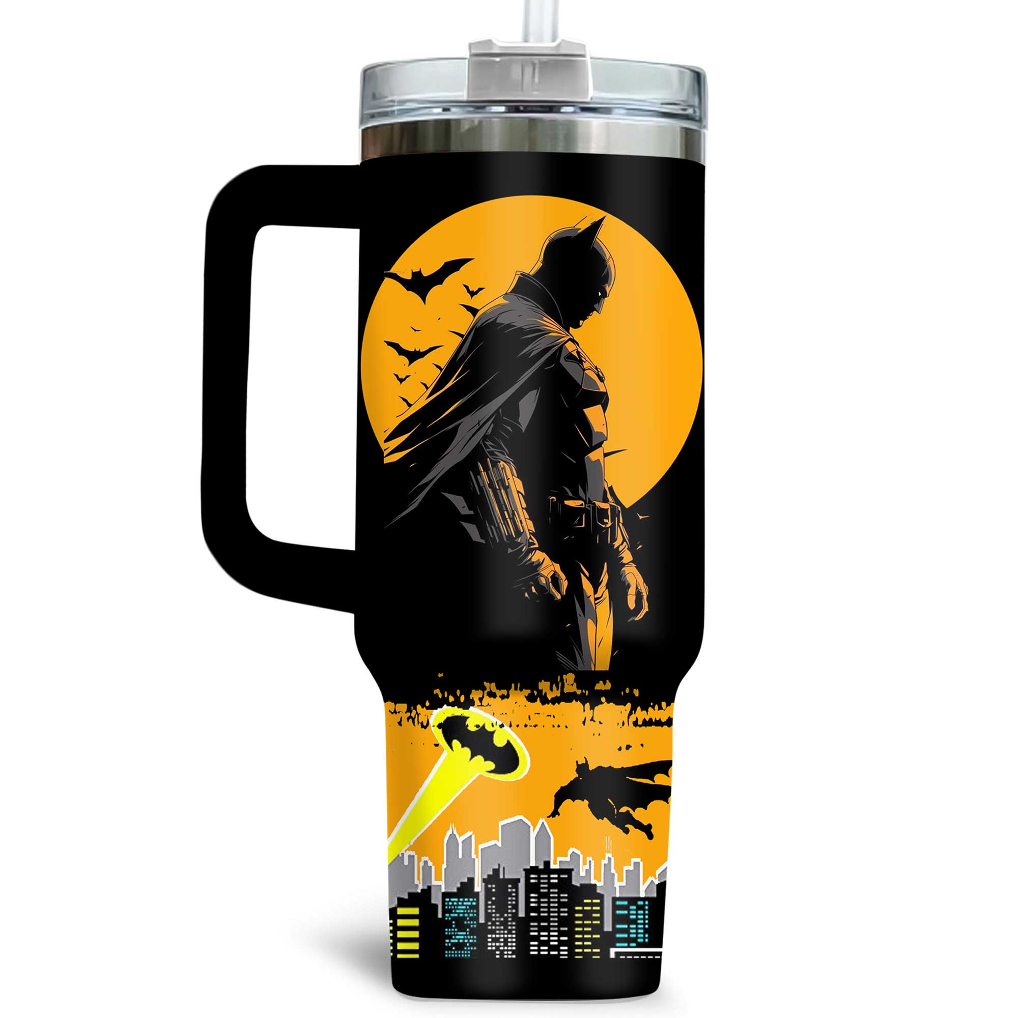 Premium Batman Tumbler With Handle